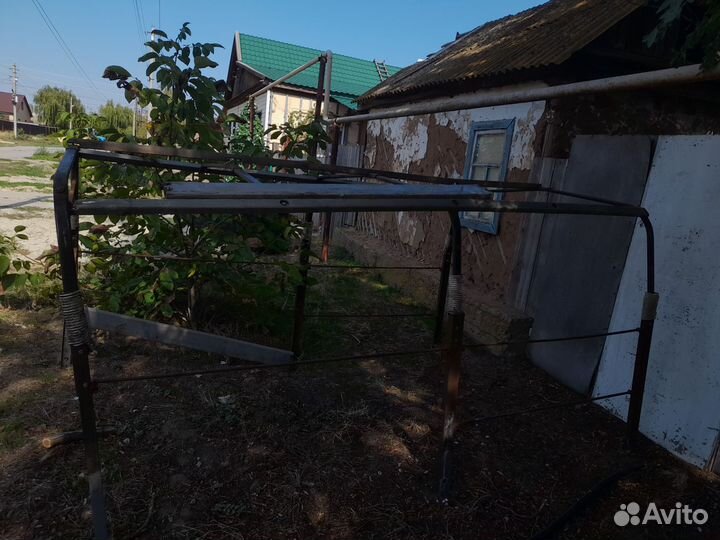 Тент и половина каркаса от газели