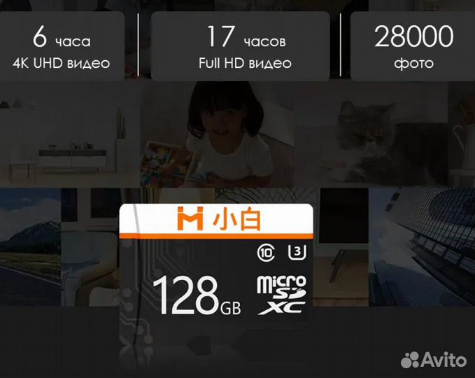 Карта памяти Xiaomi microSD Imilab Xiaoba 128GB