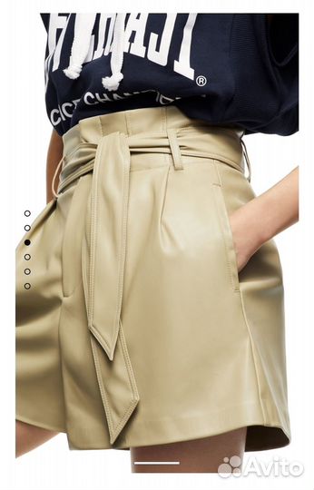 Шорты экокожа Zara новые с бирками