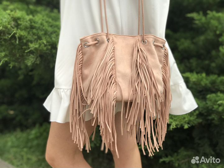 Новая сумка с бахромой
