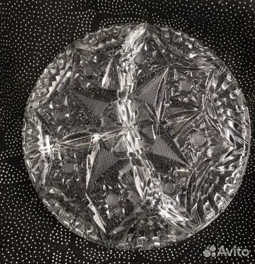 Хрустальная менажница СССР винтаж