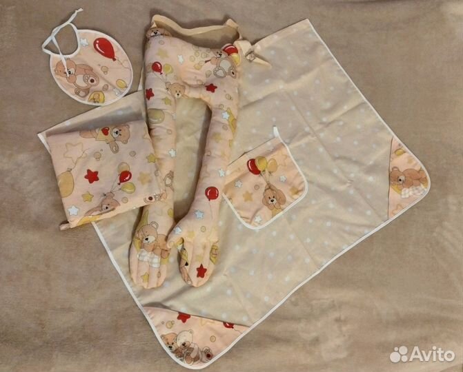 Подушка позиционер в наборе для новорожденного