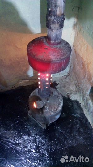 Печь на отработке