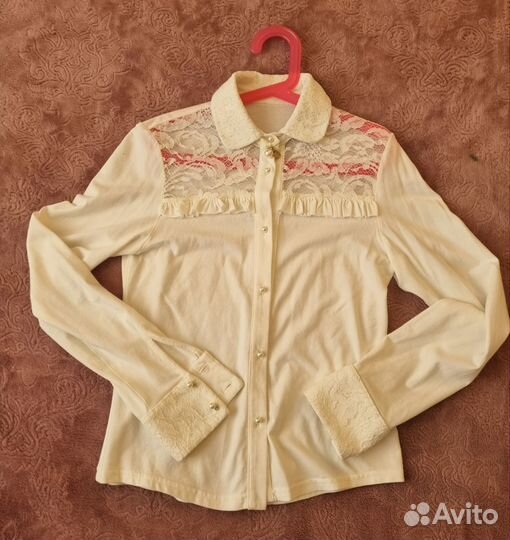 Блузки школьные,р.140-146