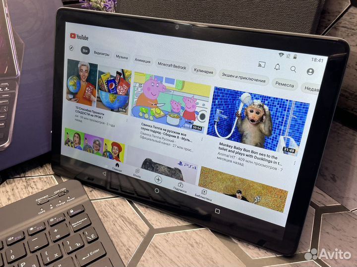 Планшет с клавиатурой и чехлом х20pro