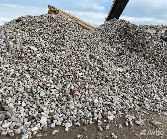 Щебень бетонный 70-150