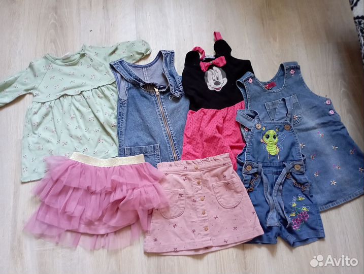 Пакет вещей на девочку 80 86 размер
