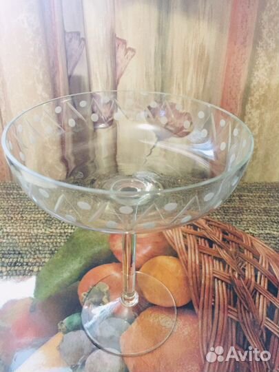 Ваза для фруктов на ножке СССР