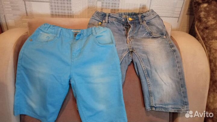 Детские джинсовые бриджи цена за все