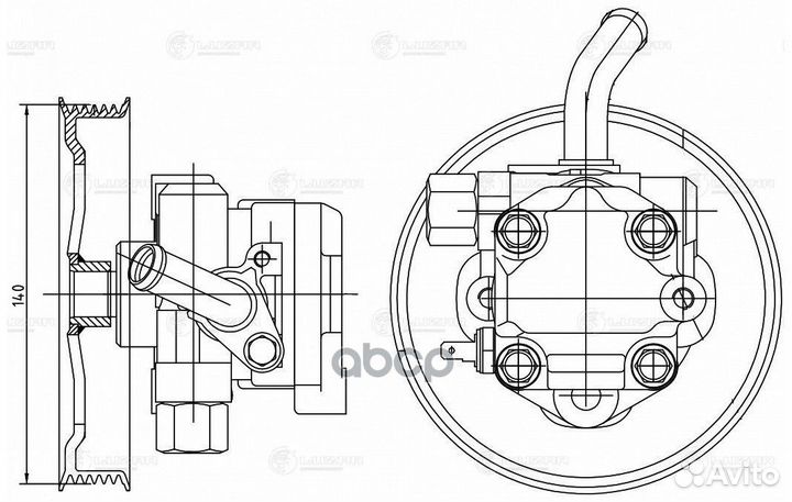 LPS 1105 насос гурmitsubishi Pajero Sport 08