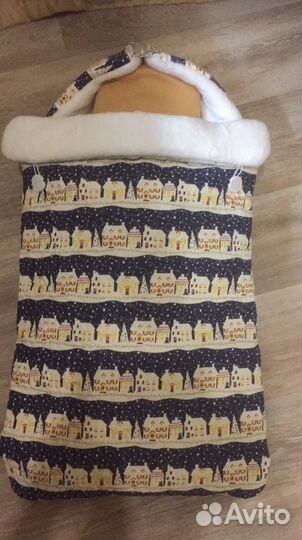 Конверт на выписку для мальчика зимний