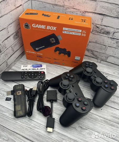 Андроид тв приставка Game stick на 64 гб опт