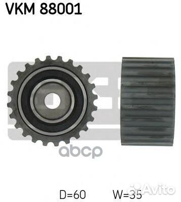 Ролик отклонит.зуб.ремня VKM88001 Skf