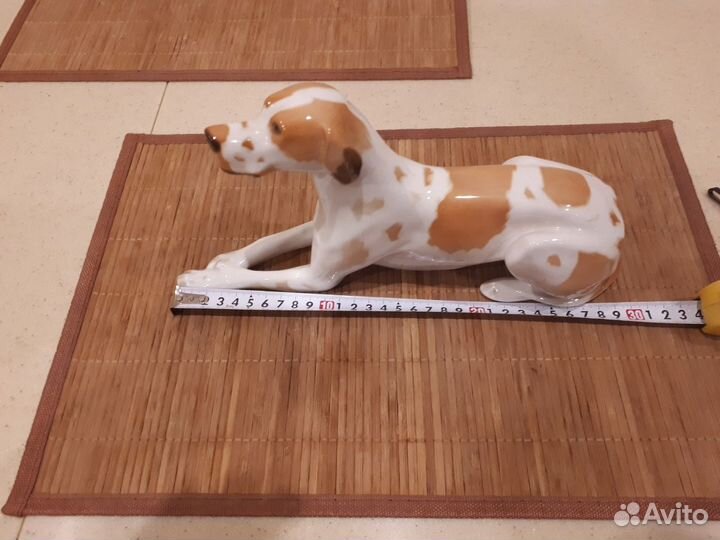 Статуэтка Рыжий Пойнтер фарфор лфз в/с 60е годы