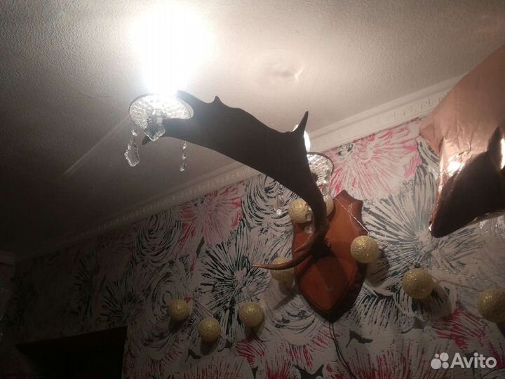 Бра из рога лося