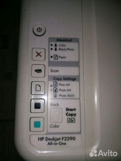 Принтер сканер копир струйный HP deskjet F2290