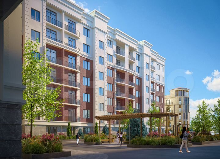 3-к. квартира, 107,2 м², 6/7 эт.