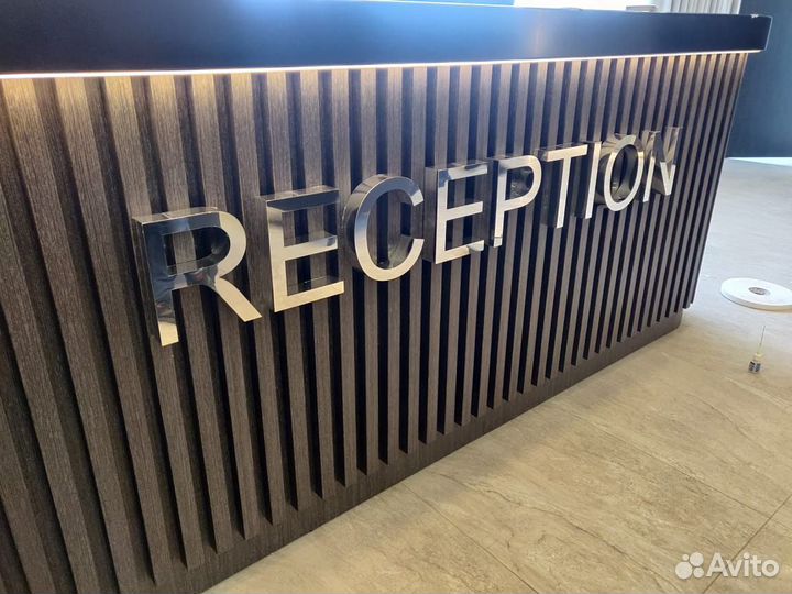 Вывеска Зеркальные объёмные не световые буквы