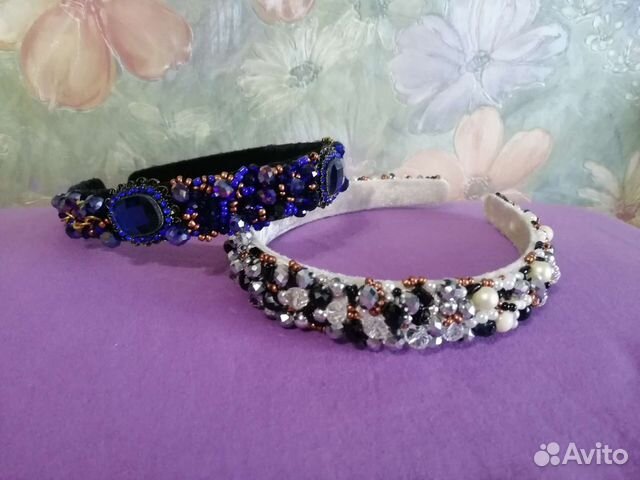 Ободок для волос ручной работы