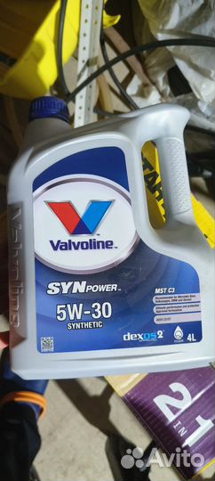 Масло valvoline mst c3 5w30