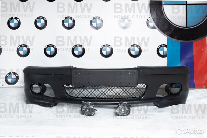 Передний бампер в стиле M3 для BMW E46