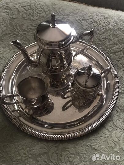 Кофейный набор СССР. Мельхиор