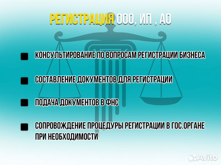 Регистрация бизнеса ип, ооо, ао