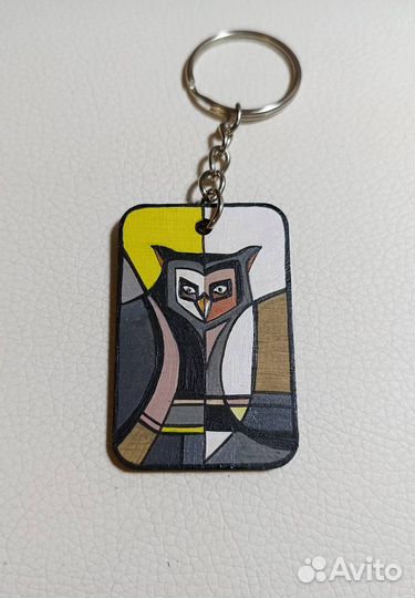 Деревянные брелки, роспись акриловыми красками