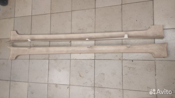 Стеклопластиковые накладки на пороги Шевроле cruze