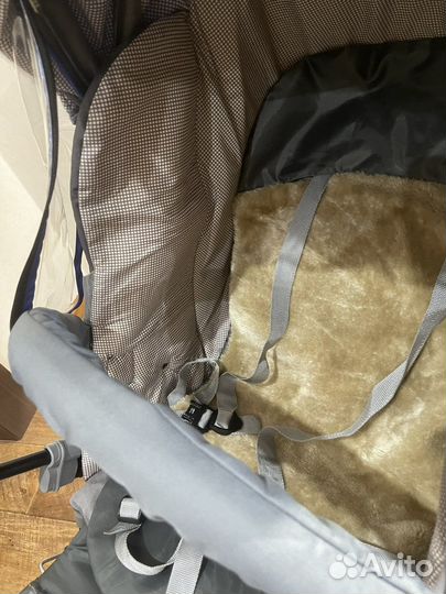 Детские санки коляска с большими колесами