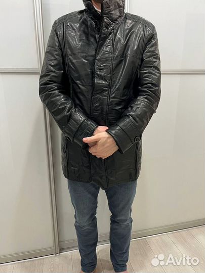 Дубленка натуральная мужская 48 размер