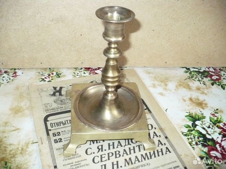 Бронзовый подсвечник царской России