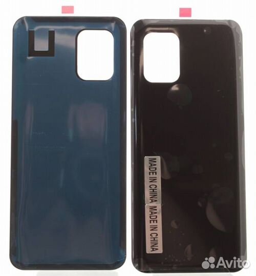 Задняя крышка для Xiaomi Mi 10 Lite Черная (со ско