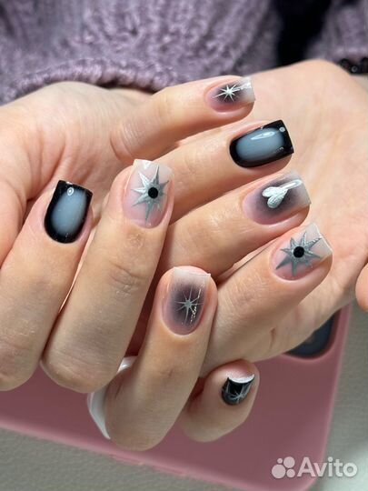 Маникюр/наращивание ногтей/крейзи дизайн