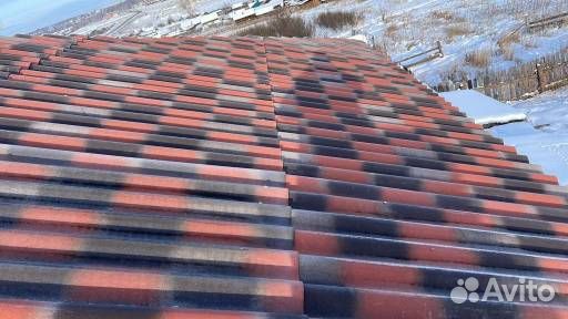 Шифер 7-волн цветной