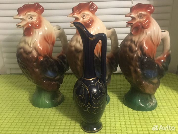 Петушок-штоф и кувшинчик