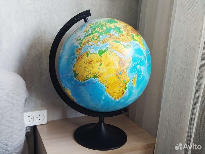 Глобус обычный географическая карта