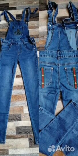 Джинсовый комбинезон для девочки