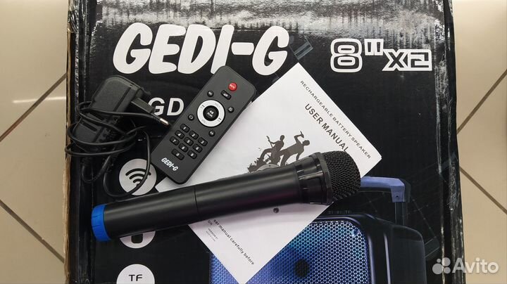 Колонка Gedi-g 400вт портативная