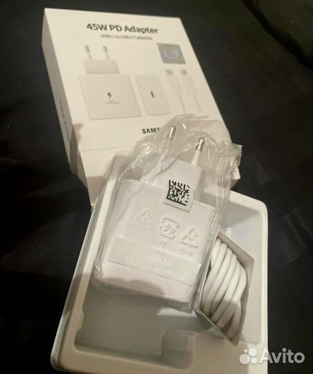 Зарядка Samsung 45w с быстрой зарядкой
