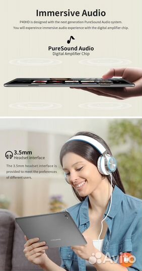 Планшет новый Teclast М50 6/128 с симками 10,1