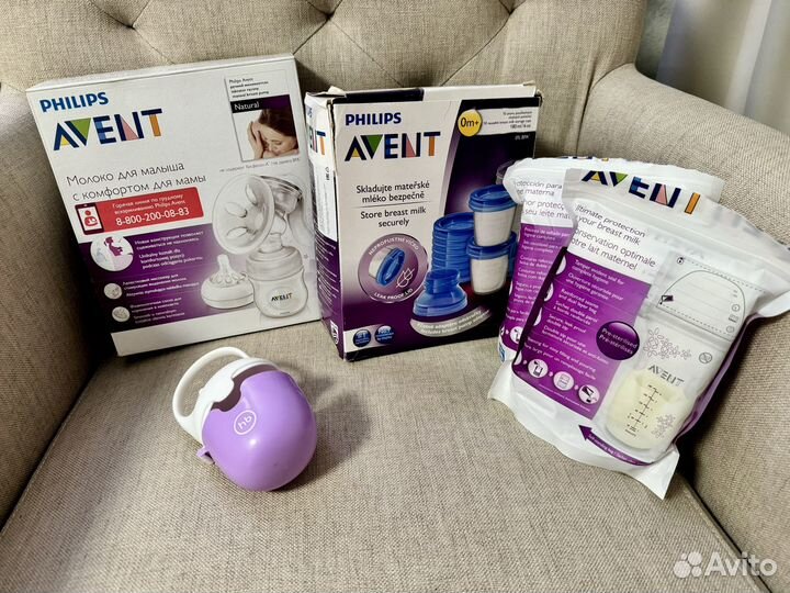 Philips Avent молокоотсос пакеты и контейнеры