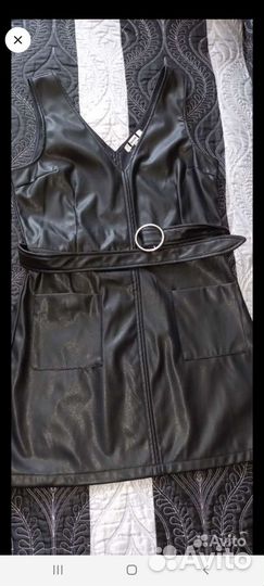 Кожаный сарафан 44 46