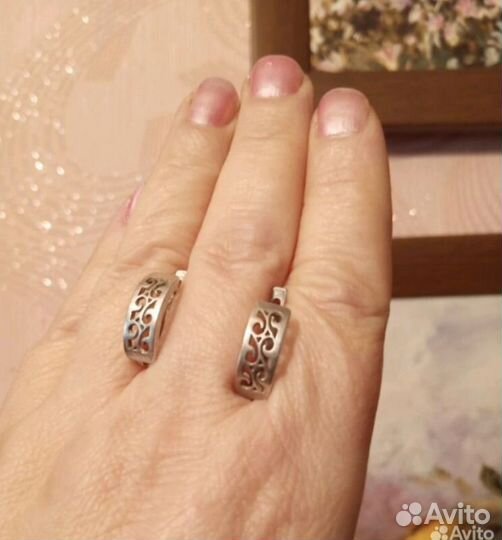 Серьги серебро СССР