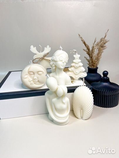 Новогодние свечи ручной работы