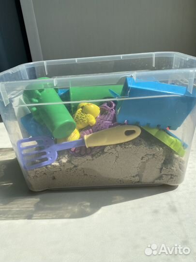 Кинетический песок с песочницей
