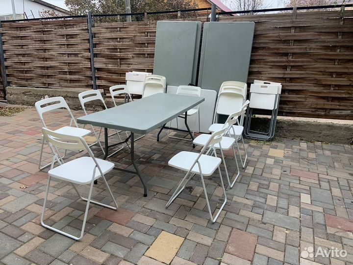 Столы и стулья на прокат