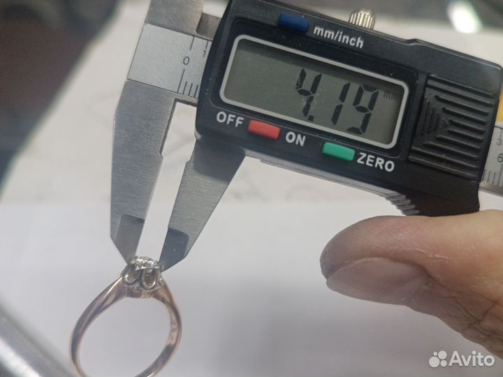 Серьги кольца 585 с бриллиантами