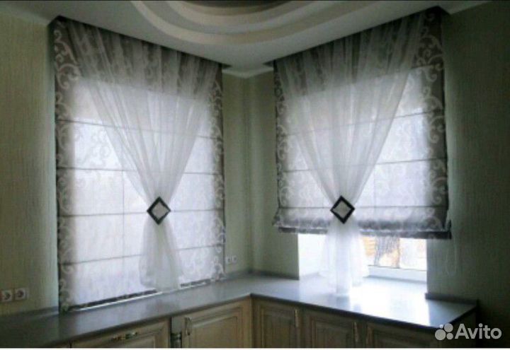 Установка карнизов для штор Рулонные шторы, жалюзи