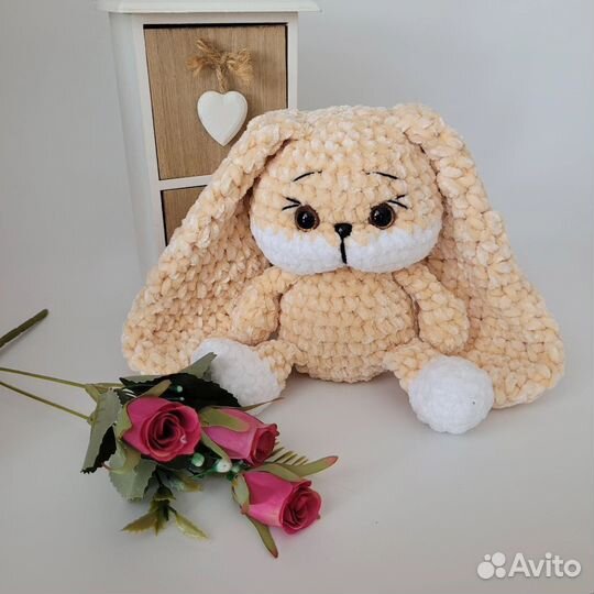 Мягкая игрушка заяц ручной работы